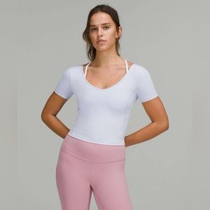 Lululemon Align Tee T-Shirt size 6 Pastel Blue PSLB